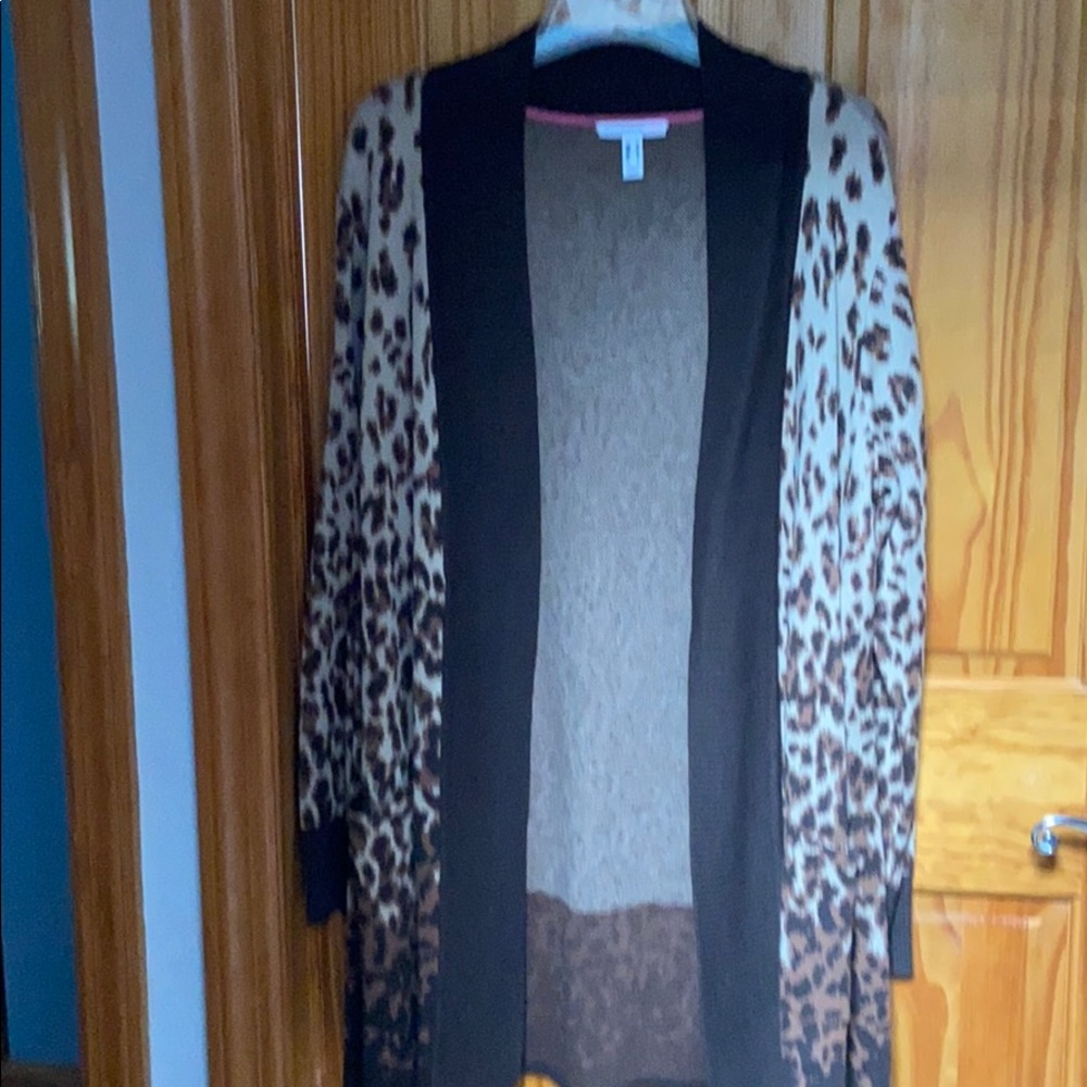 Animal print cardigan